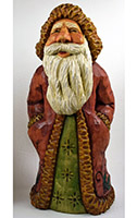 Holly Jolly Santa Roughout carving by Dale Green