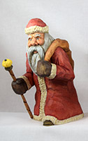 Homeward Bound Santa Roughout carving by Dale Green