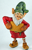 Whistler the elf carving by Dale Green