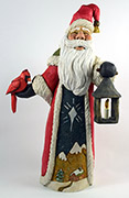 Winter Santa carving by Dale Green