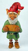 Shorty the elf carving by Dale Green
